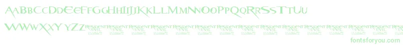 ResidentEvil Font – Green Fonts