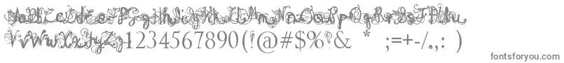 DenneAngel-Schriftart – Graue Schriften