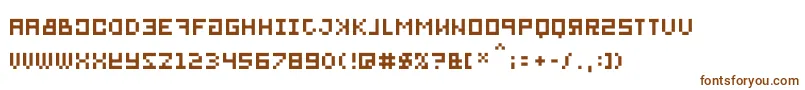 Шрифт Bitmirror – коричневые шрифты на белом фоне