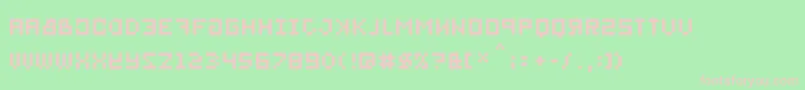 Bitmirror-fontti – vaaleanpunaiset fontit vihreällä taustalla