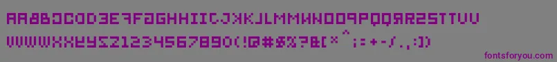 Шрифт Bitmirror – фиолетовые шрифты на сером фоне