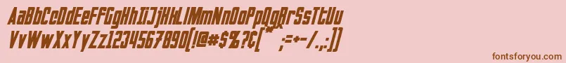 More about InvadersItalic Font InvadersItalic Font – Brown Fonts on Pink Background