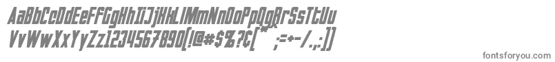 Czcionka InvadersItalic – szare czcionki