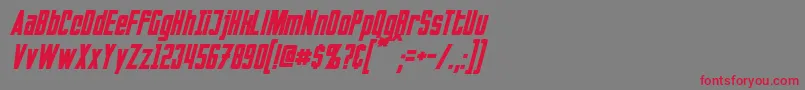 fuente InvadersItalic – Fuentes Rojas Sobre Fondo Gris