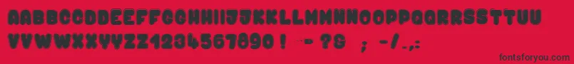 Kaboombang$ Font – Black Fonts on Red Background