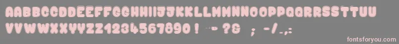 Kaboombang$ Font – Pink Fonts on Gray Background