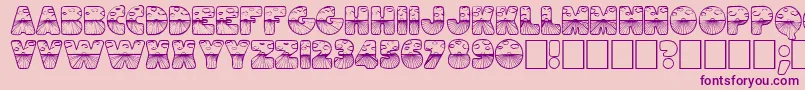 Eastersunrise Font – Purple Fonts on Pink Background