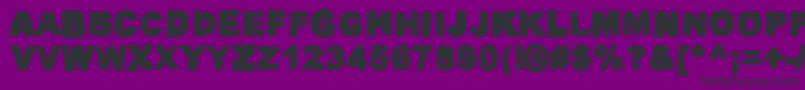 OilMakesYouRunFaster Font – Black Fonts on Purple Background