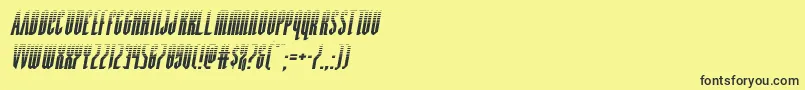 Devilsummonerhalfital Font – Black Fonts on Yellow Background