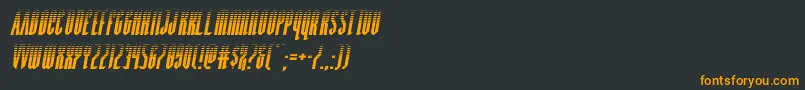 Devilsummonerhalfital Font – Orange Fonts on Black Background