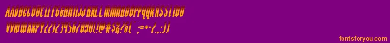 Devilsummonerhalfital Font – Orange Fonts on Purple Background
