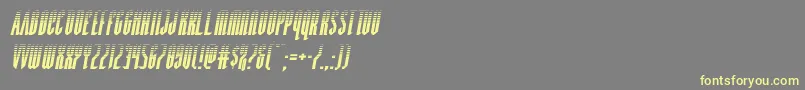 Devilsummonerhalfital Font – Yellow Fonts on Gray Background