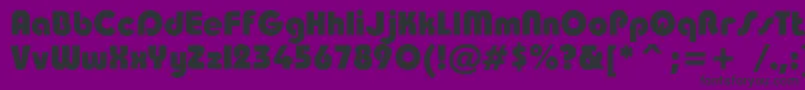 Taurusheavyc Font – Black Fonts on Purple Background