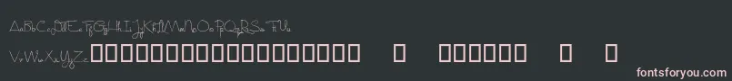 Шрифт Realistik – розовые шрифты на чёрном фоне