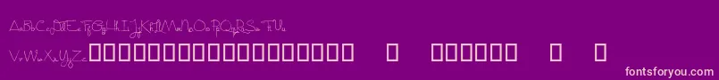 Шрифт Realistik – розовые шрифты на фиолетовом фоне
