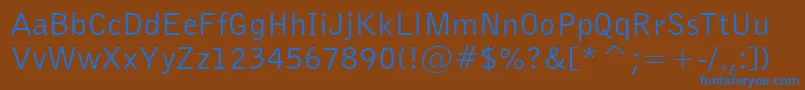 Bellgothiccbt Font – Blue Fonts on Brown Background