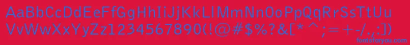 Bellgothiccbt Font – Blue Fonts on Red Background