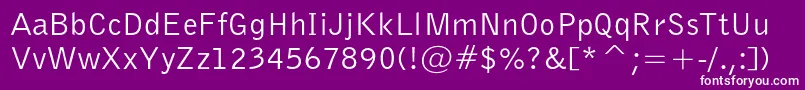 Bellgothiccbt Font – White Fonts on Purple Background