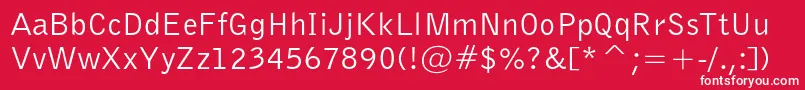 Bellgothiccbt Font – White Fonts on Red Background