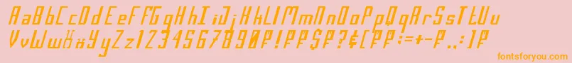 Salimc Font – Orange Fonts on Pink Background