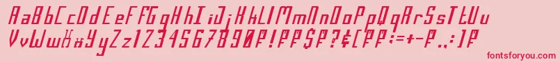 Salimc Font – Red Fonts on Pink Background