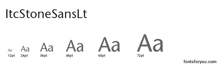 ItcStoneSansLt Font Sizes