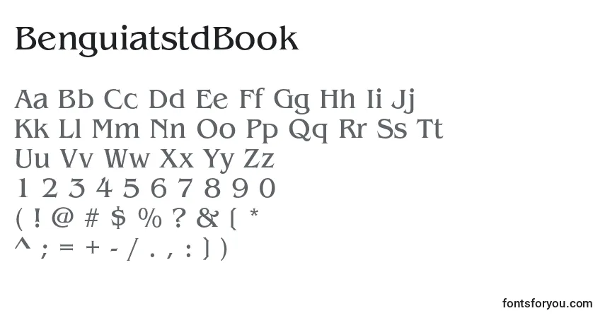 Шрифт BenguiatstdBook – алфавит, цифры, специальные символы