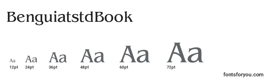 BenguiatstdBook Font Sizes