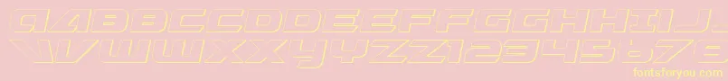 Graymalkin ffy Font – Yellow Fonts on Pink Background