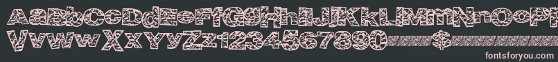 Bigcrump Font – Pink Fonts on Black Background