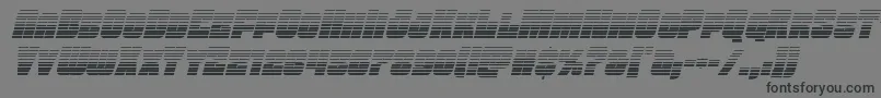 Funkmachinegradital Font – Black Fonts on Gray Background