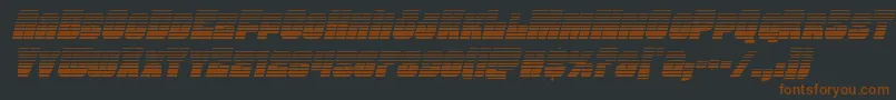 Funkmachinegradital Font – Brown Fonts on Black Background