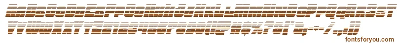 Funkmachinegradital-fontti – ruskeat fontit valkoisella taustalla