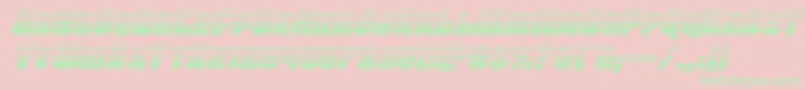 Funkmachinegradital Font – Green Fonts on Pink Background