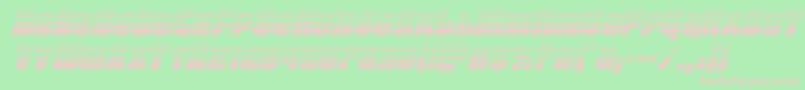 Funkmachinegradital Font – Pink Fonts on Green Background