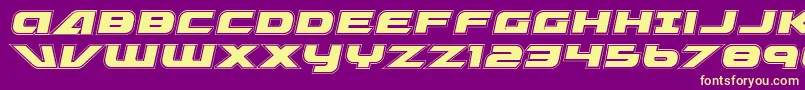 Graymalkin Academy Font – Yellow Fonts on Purple Background