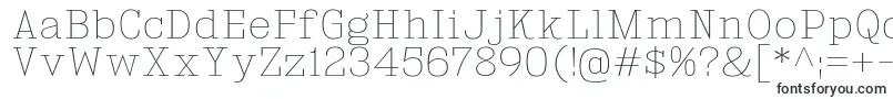 Шрифт KingsbridgeUl – многолинейные шрифты