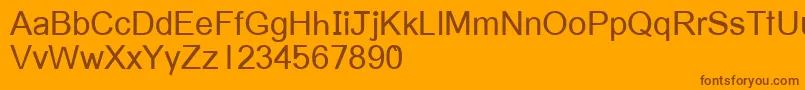 Vietnamese Font – Brown Fonts on Orange Background