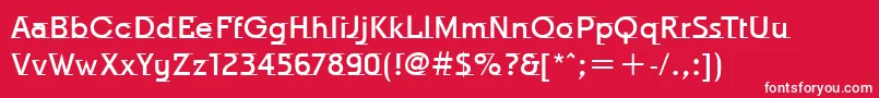 OdysseeItcMedium Font – White Fonts on Red Background