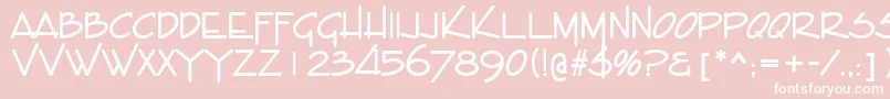 EntebbeBold Font – White Fonts on Pink Background