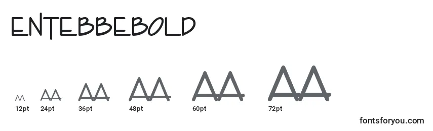 EntebbeBold Font Sizes