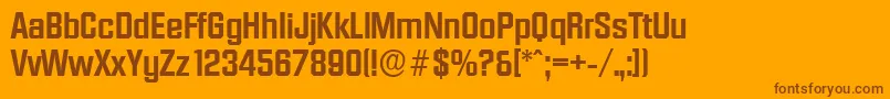 Шрифт DiamanteserialBold – коричневые шрифты на оранжевом фоне