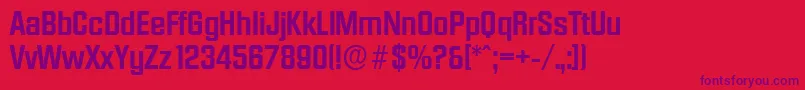 DiamanteserialBold-fontti – violetit fontit punaisella taustalla