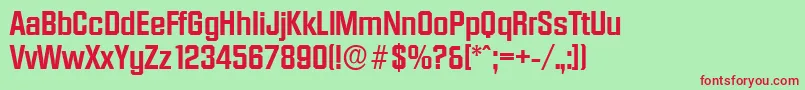 DiamanteserialBold Font – Red Fonts on Green Background