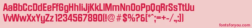 DiamanteserialBold-Schriftart – Rote Schriften auf rosa Hintergrund