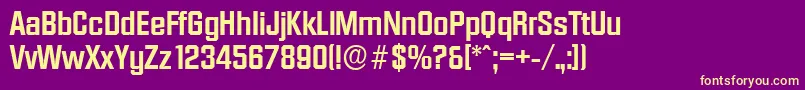 DiamanteserialBold-fontti – keltaiset fontit violetilla taustalla
