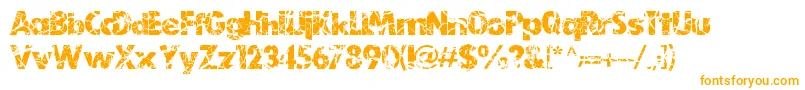 EarthDryLjDesignStudios-Schriftart – Orangefarbene Schriften
