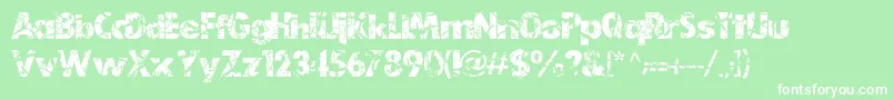 EarthDryLjDesignStudios Font – White Fonts on Green Background