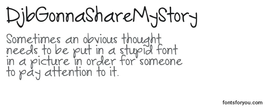 DjbGonnaShareMyStory-fontti