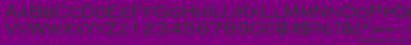 フォントCopperdbBold – 紫の背景に黒い文字